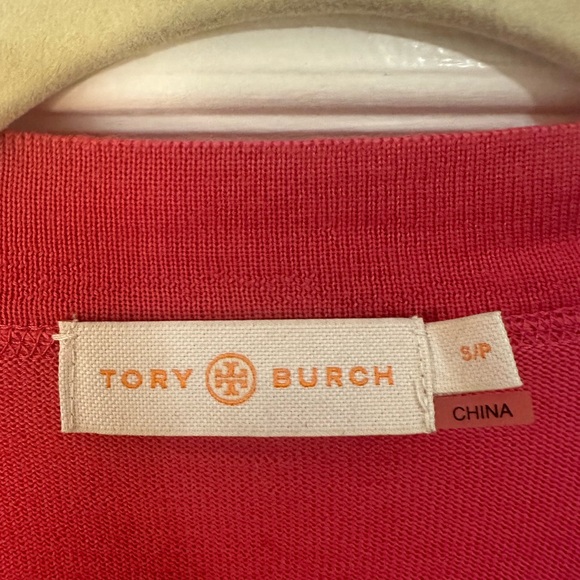 Tory Burch Wool Logo Button Cardigan - Picture 4 of 5